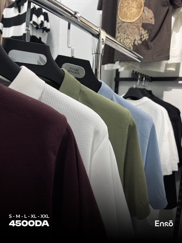 LOOKMAN HALF ZIP POLO T-SHIRT